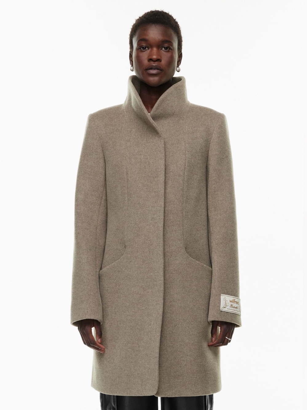 Aritzia Wilfred Size XXS Wool & Cashmere Cocoon Coat